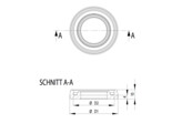 UNI damping ring O 44 for steel adjustable foot