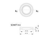 UNI damping ring O 58 for steel adjustable foot