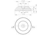 UNI zn O80 trapezoidal shape incl. anti-slip rubber