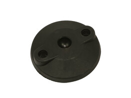 UNI foot plate PA O80 with bolt holes and anti-slip