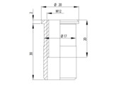 UNI thread insert M12