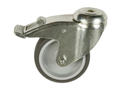 UNI Caster O75 with bolt hole O11 and brake
