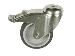 UNI Caster O125 with bolt hole O11 and brake