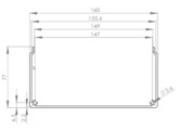 UNI Cable duct profile 80x160
