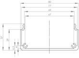 UNI Kabelkanaalprofiel 40x80