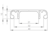 UNI Kabelkanaldeckel 40