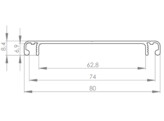 UNI Cable duct cover 80