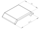 BSB Abdeckkappe Winkel 45x45 T-Nut