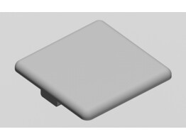 BSB Abdeckkappe Profil 40x40 nut10 grijs