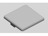 BSB Abdeckkappe Profil 40x40 nut10 grijs