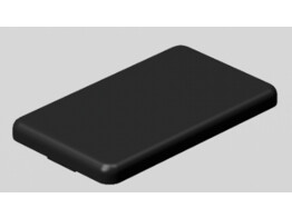 BSB Abdeckkappe 30x50 Nut 10 schwarz