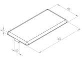 BSB Abdeckkappe 45x90