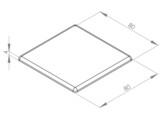BSB Abdeckkappe 80x80L Nut 10