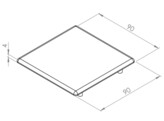 BSB Abdeckkappe 90x90L