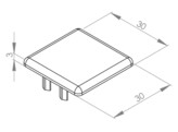 BSB Abdeckkappe 30x30 WG40