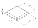 BSB Abdeckkappe 30x30 Nut 8