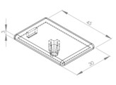 BSB Cover cap profile 30x45 Nut 8 black