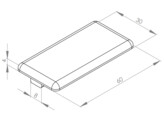 BSB Abdeckkappe 30x60 Nut 8