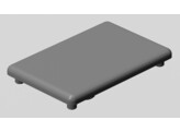 BSB Abdeckkappe 30x45 Nut 8 grau RAL 7035