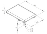 BSB Abdeckkappe 30x45 Nut 8 grau RAL 7035