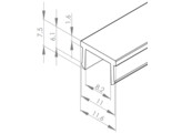 Abdeckprofil 10 signalgrau  L   2000