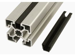 BSB Closure profile Nut 10 S 1-6mm  black L 2000mm