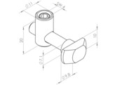 BSB Quick connector Nut 8/10  horizontal  90   ESD