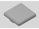 BSB Abdeckkappe 30x30 Nut 8 signalgrau