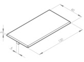 ISB Afdekkap Profiel 60x120 Nut 6