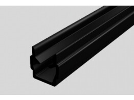 ISB Cover-and Closure profile Nut 5 black L 2000mm