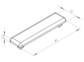 ISB Cover cap profile 40x10 Nut 5