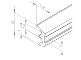 ISB Sealing profile Nut 8 S 2-4mm  Nut 10 S 4-6mm  black