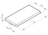 ISB Afdekkap Profiel 40x80 Nut 8
