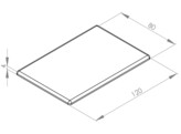 ISB Cover cap profile 80x120 Nut 8