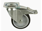 UNI Caster O125 with mounting plate and brake