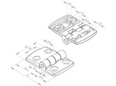 BSB hinge 30x45 Nut 8/10  aluminium